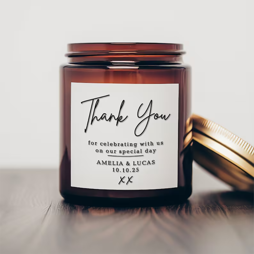 Kişiselleştirilmiş kare Etiket - Personalised Candle Label incelemesi ve fiyatı