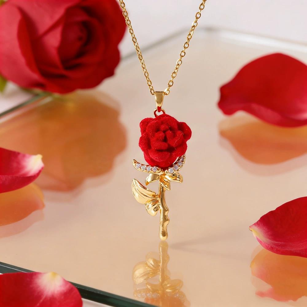 Fransız Tarzı Kadın Gül Kolyes - Birth Flower Necklace incelemesi ve fiyatı