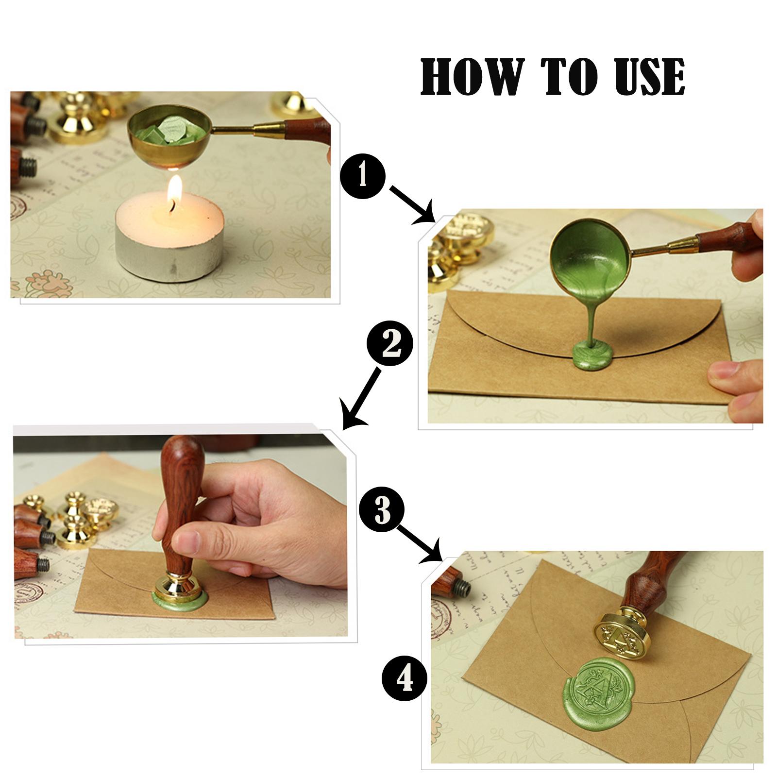 Ahşap Saplı Mühür Balmumu Damg - Wax Seal Letter Kit incelemesi ve fiyatı